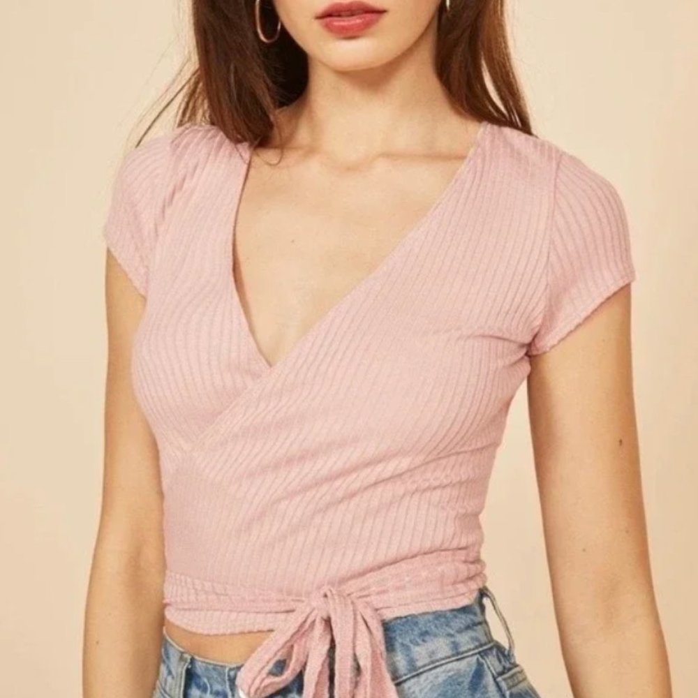 NWT Reformation Flora top in XS